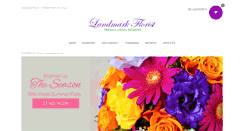 Desktop Screenshot of landmarkfloral.com